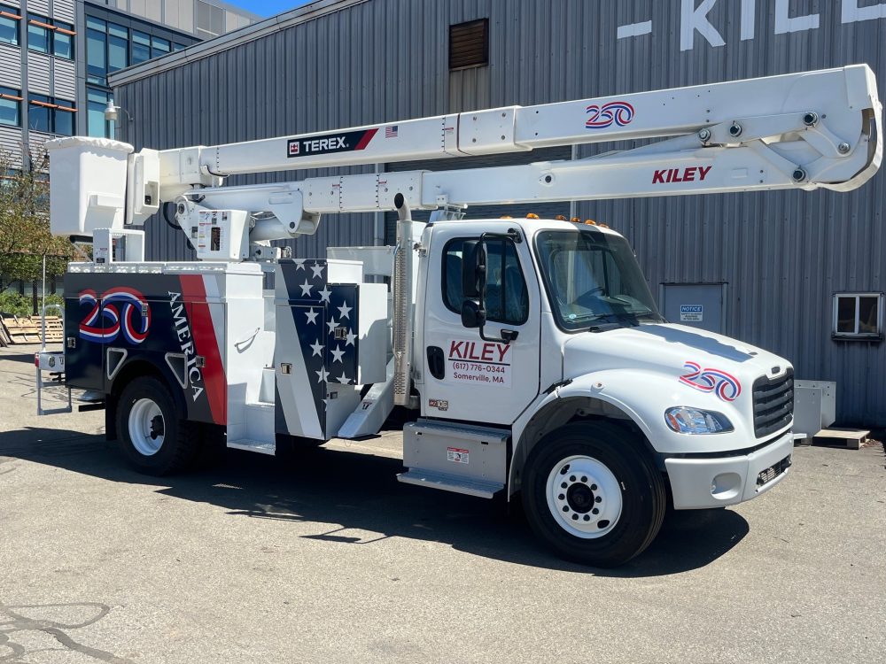 Terex, Kiley Co. Showcase America 250 Bucket Trucks